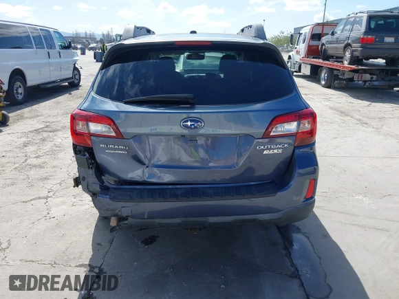 2015 Subaru Outback Limited with VIN 4S4BSAJCXF3350840, listed as a IAAI auction lot 41994022 with 109,994 mi miles and . Bid and sale history available at DreamBid. Image 16.