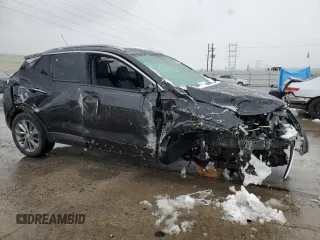 2023 Buick Encore GX Select with VIN KL4MMESL3PB076931, listed as a Copart auction lot 53656105 with 9,700 mi miles and Salvage title. Bid and sale history available at DreamBid. Image 4.