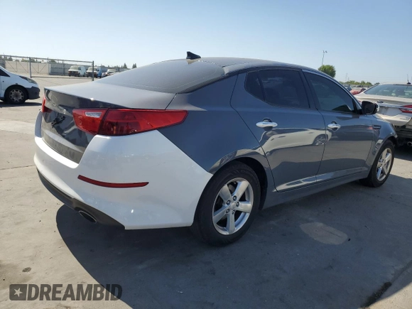 2015 Kia Optima LX with VIN 5XXGM4A70FG383838, listed as a Copart auction lot 60564015 with 112,163 mi miles and Salvage title. Bid and sale history available at DreamBid. Image 3.