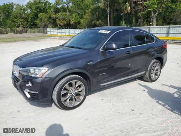 2017 BMW X4 xDrive28i with VIN 5UXXW3C36H0T79956, listed as a Copart auction lot 50156445 with 100,226 mi miles and Salvage Title. Bid and sale history available at carsss.com. Image 1.