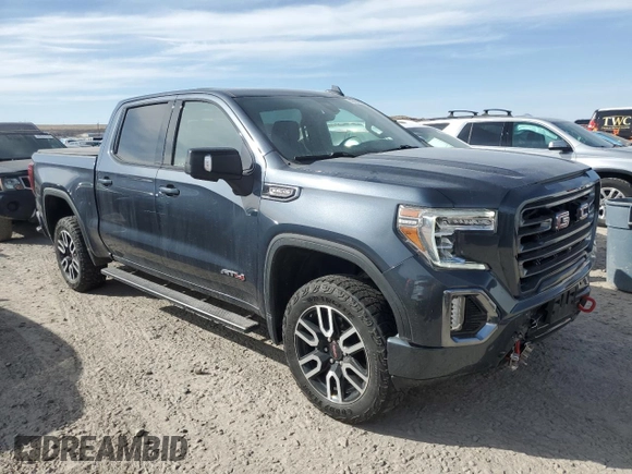 2021 GMC Sierra 1500 AT4 with VIN 1GTP9EED9MZ302644, listed as a Copart auction lot 48487505 with 42,106 mi miles and Salvage Title. Bid and sale history available at carsss.com. Image 4.