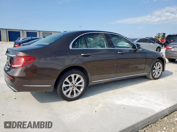 2018 Mercedes-Benz E 300 with VIN WDDZF4JB3JA312599, listed as a Copart auction lot 60413375 with Not provided miles and Salvage title. Bid and sale history available at DreamBid. Image 3.