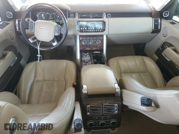 2017 Land Rover Range Rover HSE with VIN SALGS2FV8HA378931, listed as a Copart auction lot 54141495 with 77,839 mi miles and Salvage title. Bid and sale history available at DreamBid. Image 8.