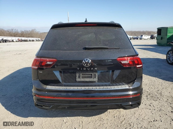 2024 Volkswagen Tiguan SE R-Line Black with VIN 3VVCB7AX0RM090094, listed as a Copart auction lot 42356495 with 2,604 mi miles and Salvage Title. Bid and sale history available at carsss.com. Image 6.