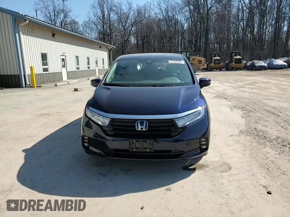 2023 Honda Odyssey EX-L with VIN 5FNRL6H68PB076152, listed as a Copart auction lot 47424605 with 14,742 mi miles and Salvage Title. Bid and sale history available at carsss.com. Image 15.