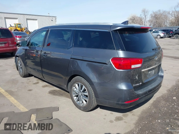 2016 Kia Sedona EX with VIN KNDMC5C12G6187338, listed as a IAAI auction lot 41735643 with 177,998 mi miles. Bid and sale history available at carsss.com. Image 3.