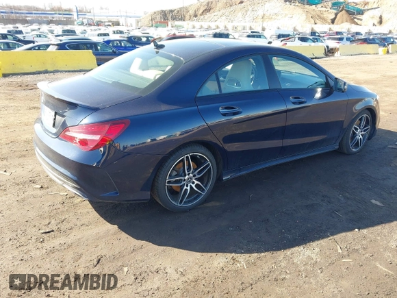 2018 Mercedes-Benz CLA 250 with VIN WDDSJ4EB3JN694801, listed as a IAAI auction lot 41815709 with 63,802 mi miles and . Bid and sale history available at DreamBid. Image 4.