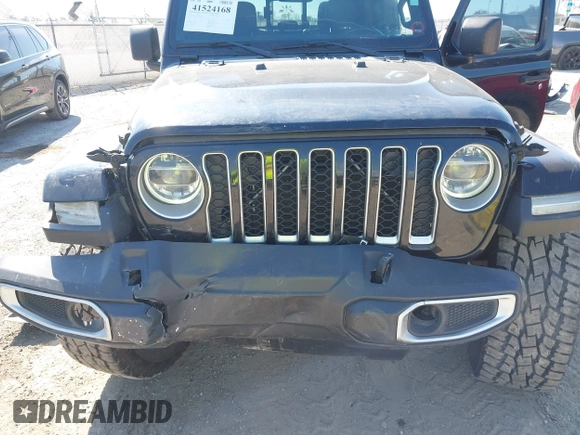 2020 Jeep Gladiator Overland with VIN 1C6HJTFG2LL149056, listed as a IAAI auction lot 41524168 with 113,503 mi miles and . Bid and sale history available at DreamBid. Image 6.