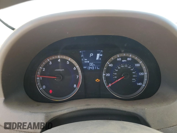 2013 Hyundai Accent GLS with VIN KMHCT4AE6DU536824, listed as a Copart auction lot 54086655 with 134,311 mi miles and Clean Title. Bid and sale history available at carsss.com. Image 9.