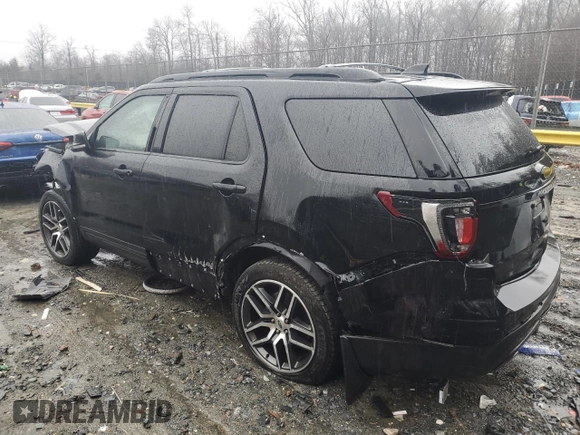 2017 Ford Explorer Sport with VIN 1FM5K8GT9HGB38228, listed as a Copart auction lot 44203005 with Not Provided miles and Salvage Title. Bid and sale history available at carsss.com. Image 2.