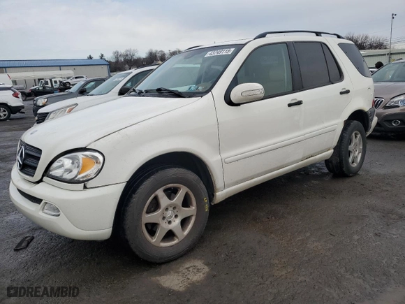 2002 Mercedes-Benz M-Class with VIN 4JGAB54E62A343549, listed as a Copart auction lot 43749115 with 198,171 mi miles and Salvage Title. Bid and sale history available at carsss.com. Image 1.