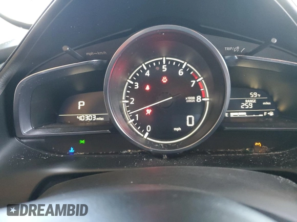 2020 Mazda CX-3 Sport with VIN JM1DKDB70L1465759, listed as a Copart auction lot 45913965 with 40,303 mi miles and Salvage Title. Bid and sale history available at carsss.com. Image 9.