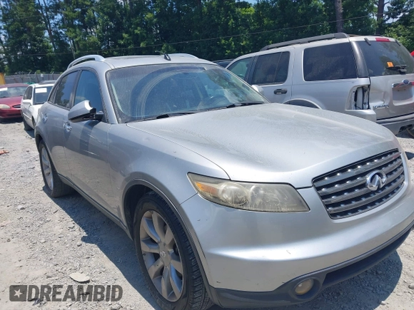 2005 Infiniti FX with VIN JNRAS08W35X203311, listed as a IAAI auction lot 42567657 with Not provided miles and . Bid and sale history available at DreamBid. Image 1.
