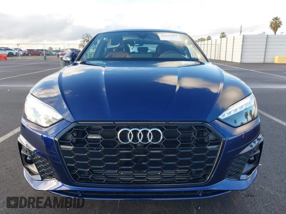 2025 Audi A5 Sportback S line Premium Plus with VIN WAUFACF51SA011062, listed as a IAAI auction lot 41633015 with 522 mi miles. Bid and sale history available at carsss.com. Image 13.