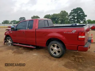 2008 Ford F-150 STX with VIN 1FTRX12W68KD11913, listed as a Copart auction lot 57166435 with 186,576 mi miles and Salvage title. Bid and sale history available at DreamBid. Image 2.