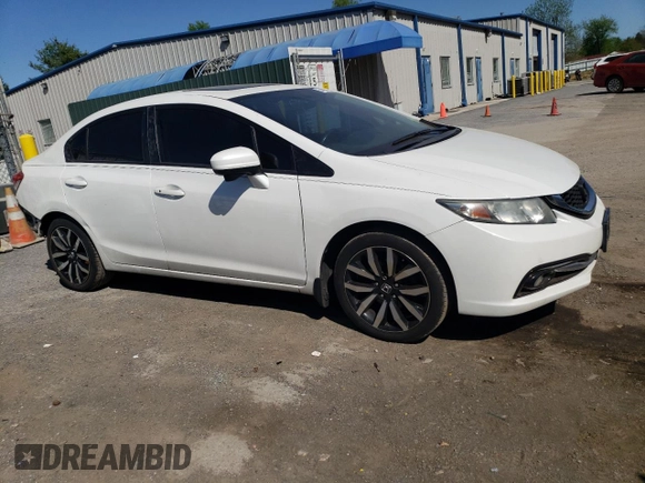 2014 Honda Civic EX-L with VIN 19XFB2F96EE200188, listed as a Copart auction lot 54687825 with 152,439 mi miles and Salvage Title. Bid and sale history available at DreamBid. Image 4.
