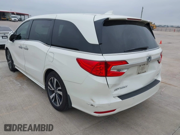 2019 Honda Odyssey Elite with VIN 5FNRL6H96KB022514, listed as a IAAI auction lot 41867864 with 62,749 mi miles and . Bid and sale history available at DreamBid. Image 3.