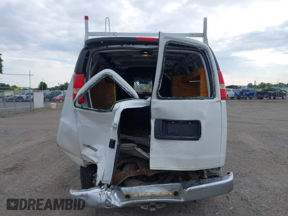 2008 Chevrolet Express Cargo with VIN 1GCFG154781194443, listed as a IAAI auction lot 42496633 with 192,497 mi miles and . Bid and sale history available at DreamBid. Image 6.