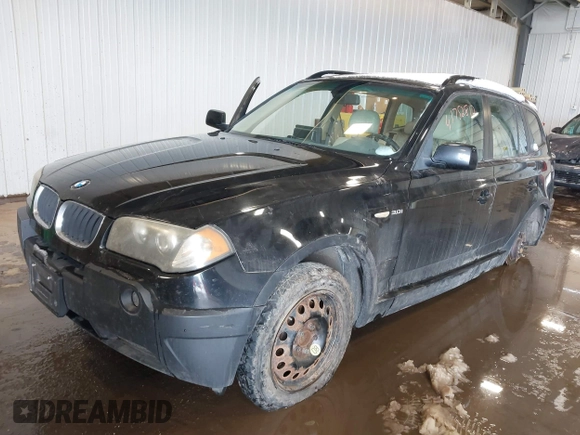2004 BMW X3 3.0i with VIN WBXPA93444WA30464, listed as a IAAI auction lot 41752812 with 172,447 mi miles. Bid and sale history available at carsss.com. Image 2.