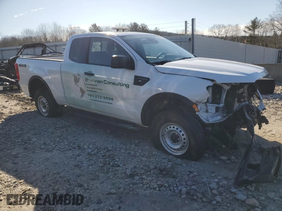 2023 Ford Ranger XL with VIN 1FTER1FH9PLE34361, listed as a Copart auction lot 46024965 with 34,964 mi miles and Salvage Title. Bid and sale history available at DreamBid. Image 4.