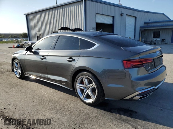 2021 Audi A5 Sportback S line Premium Plus with VIN WAUFACF5XMA025416, listed as a Copart auction lot 59940993 with 13,578 mi miles. Bid and sale history available at carsss.com. Image 2.