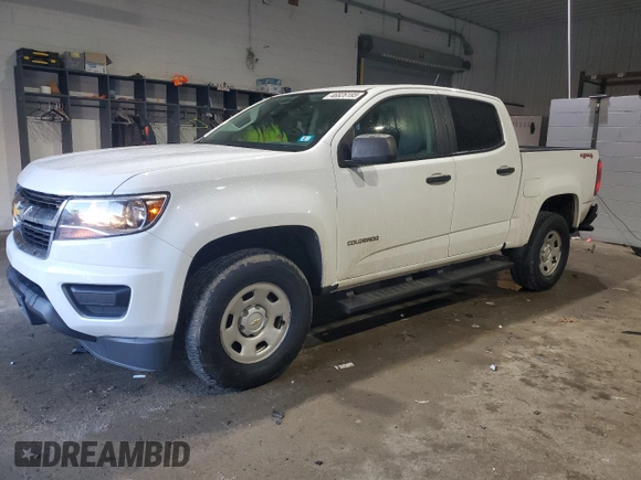 2020 Chevrolet Colorado 4WD Work Truck z VIN 1GCGTBEN9L1219429, wystawiony jako Copart lot #46826185 z przebiegiem 57 180 mil mil oraz Szkoda całkowita • Salvage title. Historia ofert i sprzedaży dostępna na DreamBid. Obrazek 1.