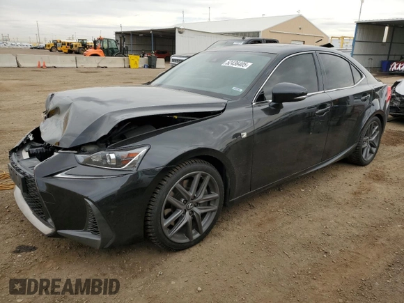 2019 Lexus IS with VIN JTHC81D27K5039163, listed as a Copart auction lot 52436405 with 94,252 mi miles and Salvage Title. Bid and sale history available at carsss.com. Image 1.