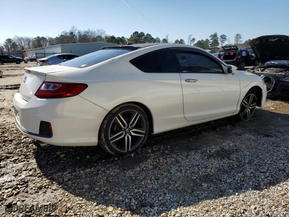 2014 Honda Accord Coupe EX-L with VIN 1HGCT1B86EA003811, listed as a Copart auction lot 43757245 with 105,604 mi miles and Salvage Title. Bid and sale history available at carsss.com. Image 3.