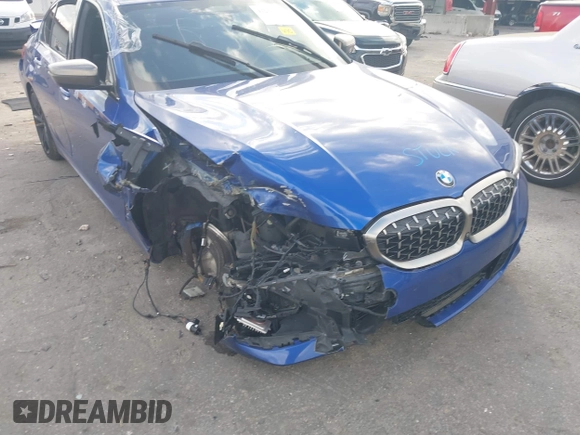 2020 BMW 3 Series M340i xDrive with VIN WBA5U9C00LA379345, listed as a IAAI auction lot 41256225 with 57,856 mi miles and . Bid and sale history available at DreamBid. Image 6.