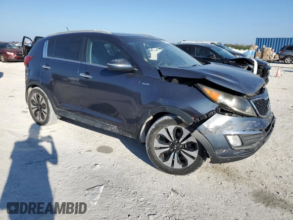 2013 Kia Sportage SX with VIN KNDPCCA60D7395854, listed as a Copart auction lot 44310485 with 137,761 mi miles and Salvage Title. Bid and sale history available at carsss.com. Image 4.
