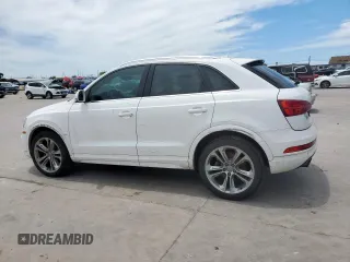 2016 Audi Q3 Premium Plus with VIN WA1EFCFS6GR005296, listed as a Copart auction lot 55215265 with 104,899 mi miles and Salvage title. Bid and sale history available at DreamBid. Image 2.
