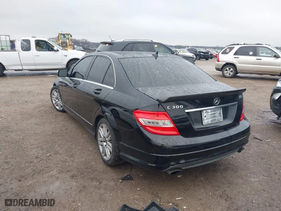2008 Mercedes-Benz C-Class 3.0L Sport with VIN WDDGF54X08F095191, listed as a IAAI auction lot 41547589 with 165,319 mi miles. Bid and sale history available at carsss.com. Image 3.