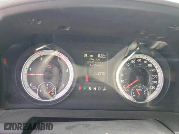 2013 Ram 2500 Big Horn with VIN 3C6UR5DLXDG518733, listed as a Copart auction lot 51163955 with 177,402 mi miles and Salvage title. Bid and sale history available at DreamBid. Image 9.