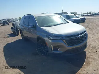 2023 Chevrolet Traverse RS with VIN 1GNERJKW7PJ234456, listed as a IAAI auction lot 42131904 with 21,807 mi miles. Bid and sale history available at carsss.com. Image 1.