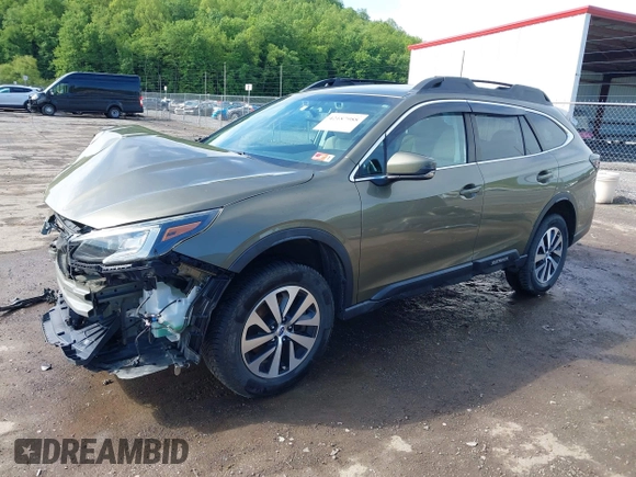 2020 Subaru Outback Premium with VIN 4S4BTACC1L3224596, listed as a IAAI auction lot 42187988 with 59,604 mi miles and . Bid and sale history available at DreamBid. Image 2.