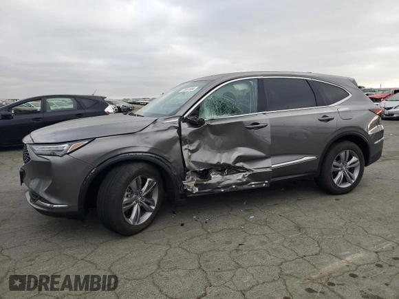 2023 Acura MDX with VIN 5J8YE1H33PL006295, listed as a Copart auction lot 72001584 with 15,692 mi miles and Salvage Title. Bid and sale history available at carsss.com. Image 1.