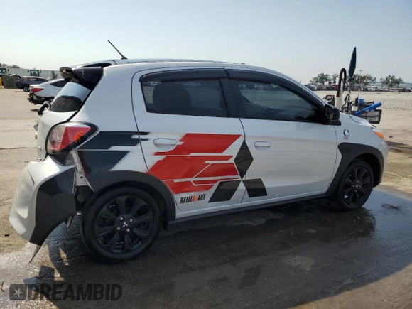 2023 Mitsubishi Mirage Black Edition with VIN ML32AWHJ3PH006072, listed as a Copart auction lot 56467745 with 13,735 mi miles and Non repairable. Bid and sale history available at DreamBid. Image 3.