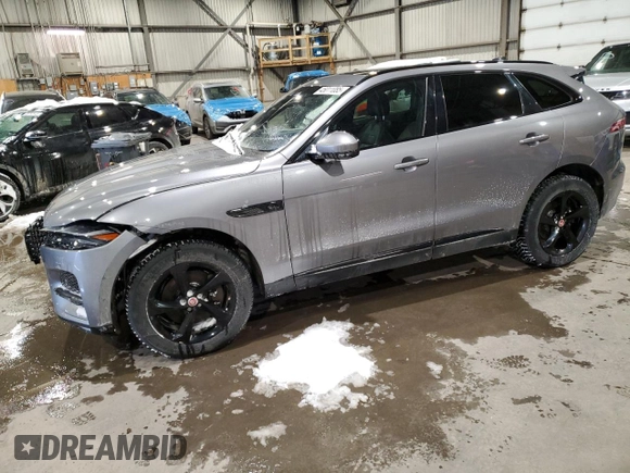 2021 Jaguar F-Pace S with VIN SADCJ2EX9MA683249, listed as a Copart auction lot 45011085 with 98,463 mi miles and Salvage title. Bid and sale history available at DreamBid. Image 1.