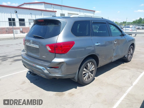 2018 Nissan Pathfinder S with VIN 5N1DR2MM6JC620315, listed as a IAAI auction lot 42225525 with 102,413 mi miles and . Bid and sale history available at DreamBid. Image 4.