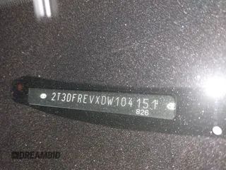 2013 Toyota RAV4 Limited with VIN 2T3DFREVXDW104151, listed as a IAAI auction lot 41826025 with 179,068 mi miles and . Bid and sale history available at DreamBid. Image 9.