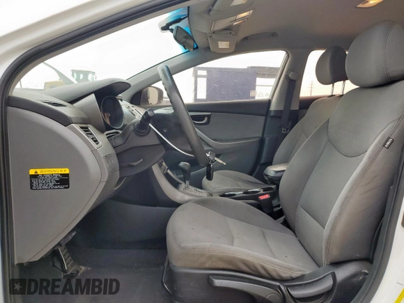 2013 Hyundai Elantra GLS with VIN 5NPDH4AE8DH435627, listed as a Copart auction lot 57332135 with 206,776 mi miles and Salvage title. Bid and sale history available at DreamBid. Image 7.