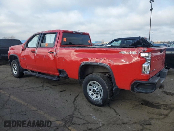 2020 Chevrolet Silverado 3500HD Work Truck with VIN 1GC4YSE79LF345718, listed as a Copart auction lot 83093344 with 0 mi miles and Salvage Title. Bid and sale history available at carsss.com. Image 2.