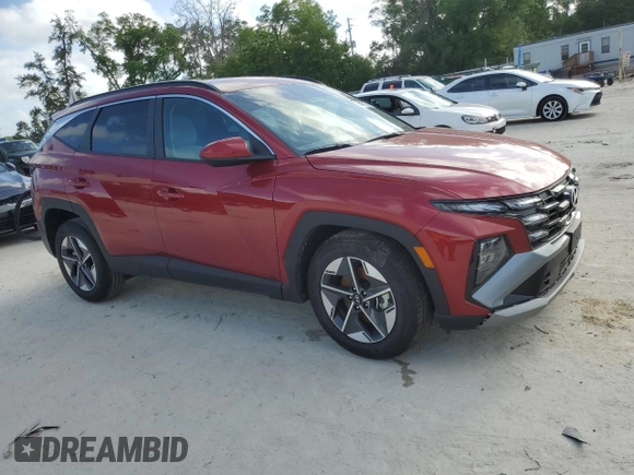 2025 Hyundai Tucson SEL with VIN 5NMJB3DE0SH506842, listed as a Copart auction lot 51575415 with 4,665 mi miles and Clean Title. Bid and sale history available at DreamBid. Image 4.