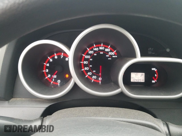 2010 Pontiac Vibe w/1SA with VIN 5Y2SP6E85AZ409436, listed as a Copart auction lot 78121904 with 104,354 mi miles and Salvage Title. Bid and sale history available at carsss.com. Image 9.