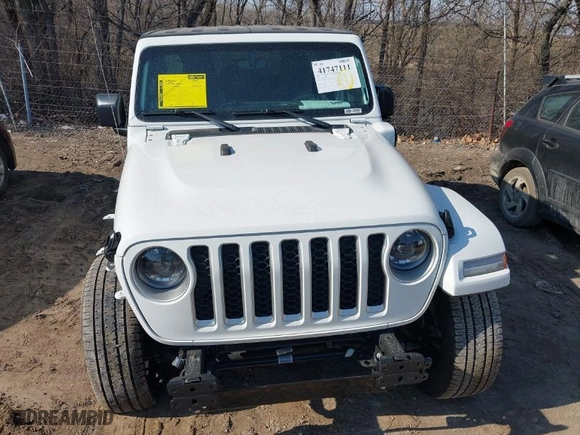 2023 Jeep Wrangler 4xe Sahara with VIN 1C4JJXP61PW553364, listed as a IAAI auction lot 41747111 with 22,127 mi miles. Bid and sale history available at carsss.com. Image 12.