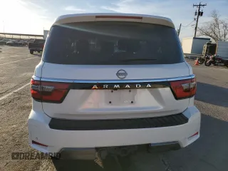 2023 Nissan Armada SV with VIN JN8AY2AC7P9182727, listed as a Copart auction lot 84974564 with 42,959 mi miles and Salvage Title. Bid and sale history available at carsss.com. Image 6.