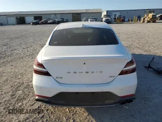 2023 Genesis G70 2.0T with VIN KMTG34TA3PU105184, listed as a Copart auction lot 77366344 with 36,582 mi miles and Salvage Title. Bid and sale history available at carsss.com. Image 6.