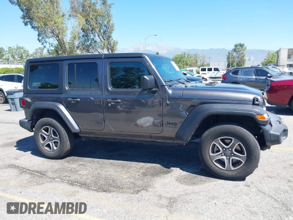 2022 Jeep Wrangler Unlimited Sport S z VIN 1C4HJXDG6NW134306, wystawiony jako IAAI lot #42206796 z przebiegiem 45 303 mil mil oraz . Historia ofert i sprzedaży dostępna na DreamBid. Obrazek 13.