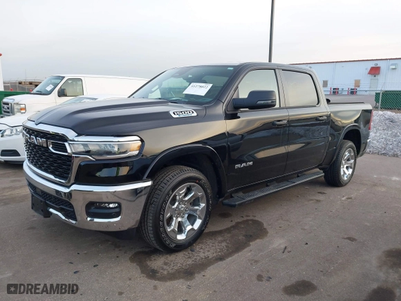 2025 Ram 1500 Big Horn with VIN 1C6RRFFG6SN504120, listed as a IAAI auction lot 41278022 with 8,027 mi miles. Bid and sale history available at carsss.com. Image 17.