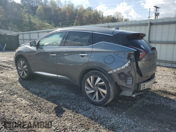 2019 Nissan Murano SL with VIN 5N1AZ2MS2KN113385, listed as a Copart auction lot 52150985 with 107,795 mi miles and Salvage Title. Bid and sale history available at DreamBid. Image 2.